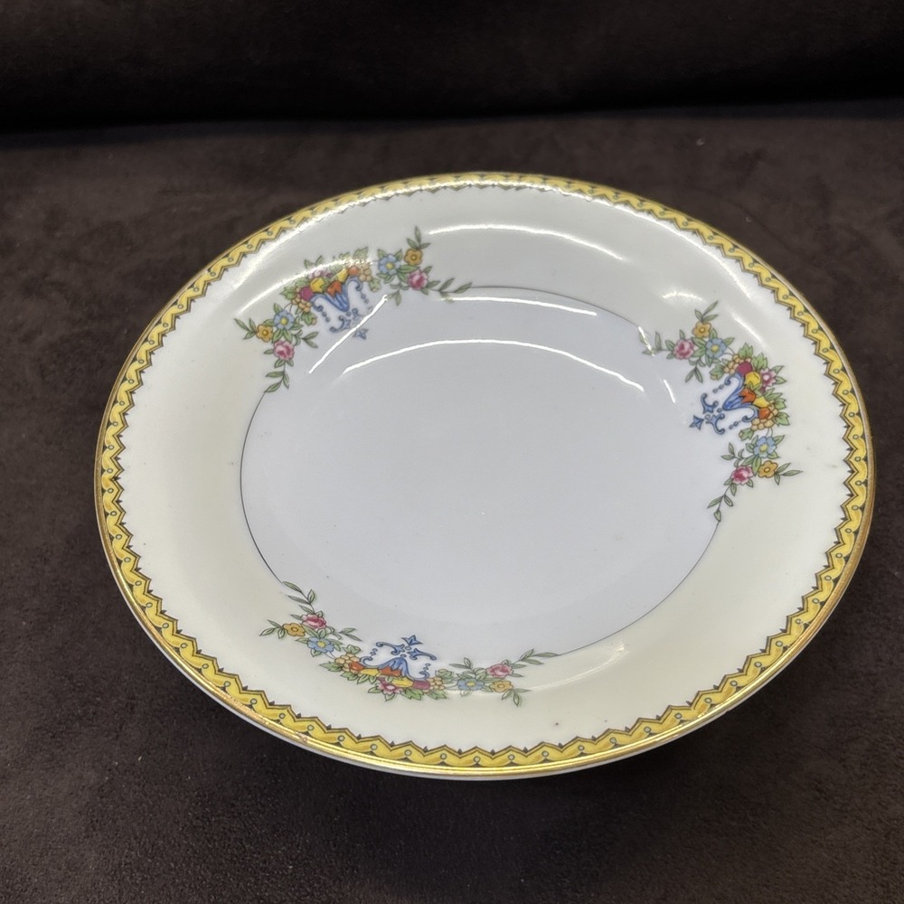 Vintage Noritake Mercedes Floral Footed Pedestal Compote 6.5 In X 2.75 In